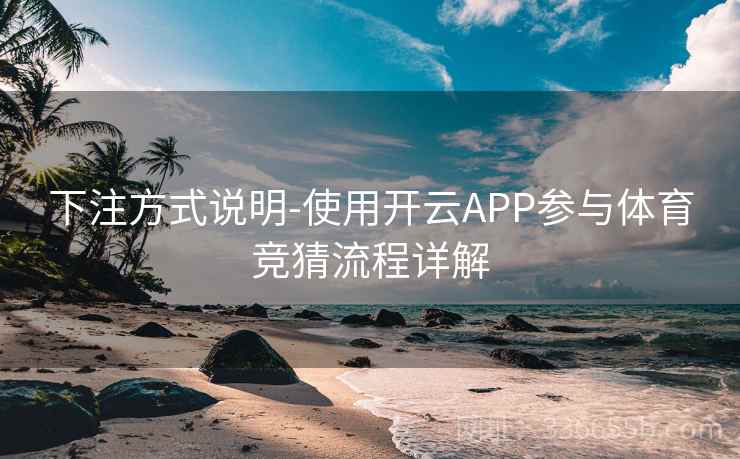 下注方式说明-使用开云APP参与体育竞猜流程详解