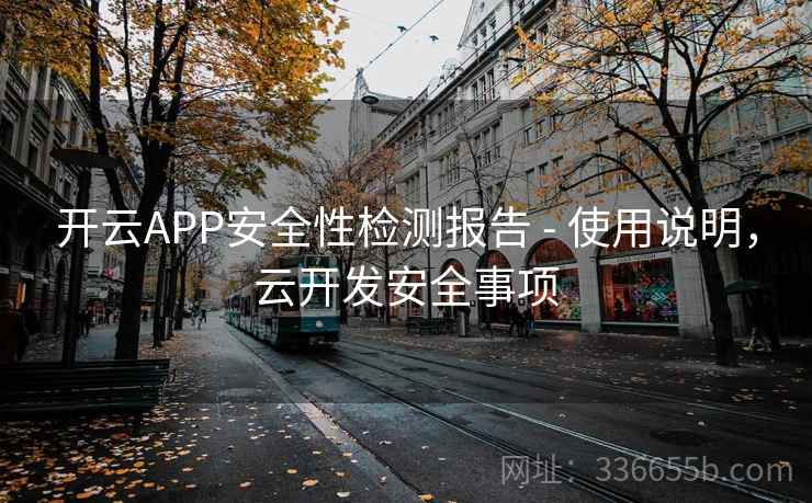 开云APP安全性检测报告 - 使用说明,云开发安全事项 开云APP安全性检测报告 - 使用说明,云开发安全事项