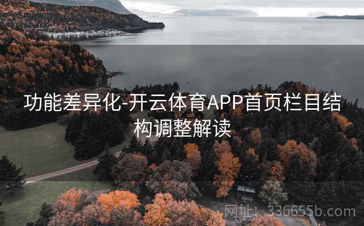 功能差异化-开云体育APP首页栏目结构调整解读