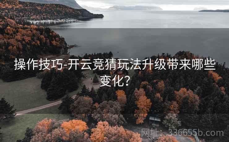 操作技巧-开云竞猜玩法升级带来哪些变化？